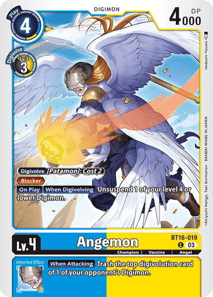 BT16-019, C, Angemon