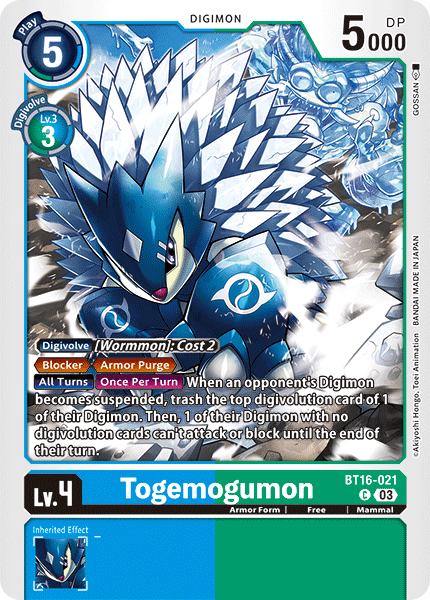 BT16-021, C, Togemogumon