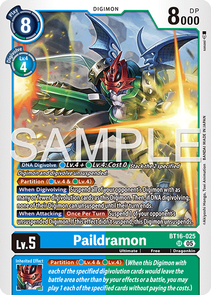 BT16-025, SR, Paildramon (AD1 Reprint)