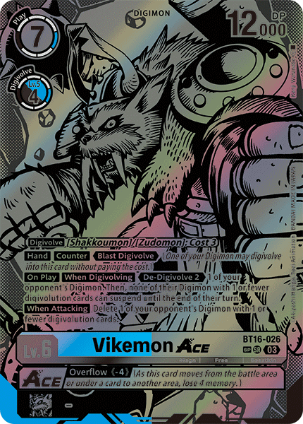 BT16-026, SR, Vikemon ACE (Special Alternate Art)