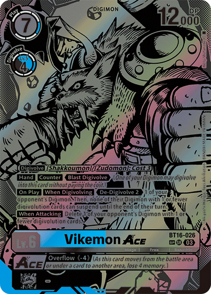 BT16-026, SR, Vikemon ACE (Special Alternate Art)