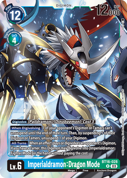 BT16-028, R, Imperialdramon: Dragon Mode