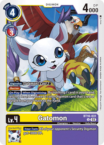 BT16-031, UC, Gatomon