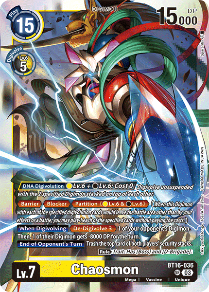 BT16-036, SR, Chaosmon