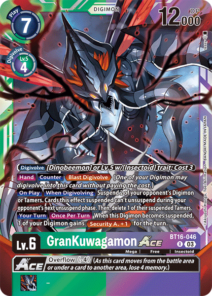 BT16-046, R, GranKuwagamon ACE