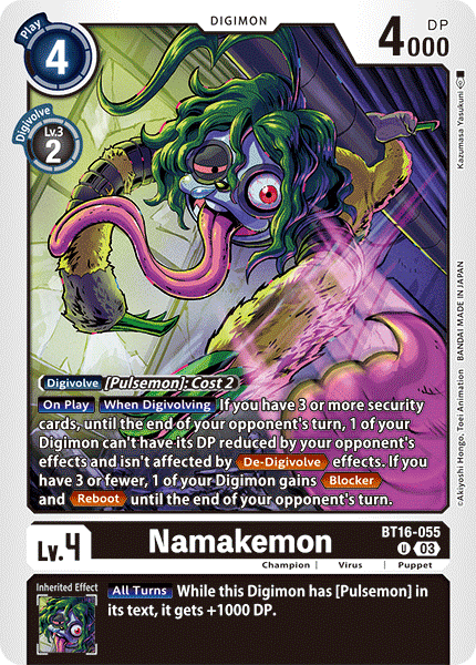 BT16-055, UC, Namakemon