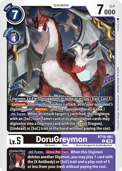 BT16-061, UC, DoruGreymon