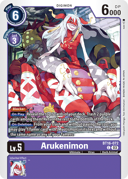 BT16-072, C, Arukenimon