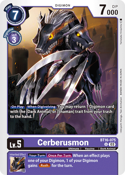 BT16-075, UC, Cerberusmon