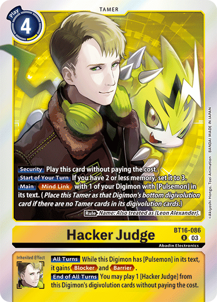 BT16-086, R, Hacker Judge