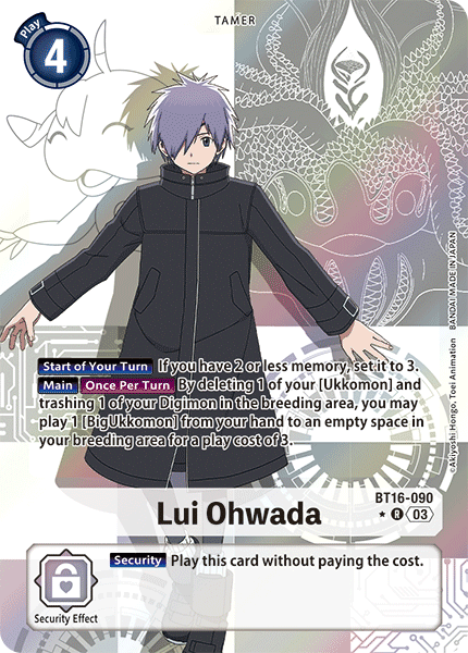 BT16-090, R, Lui Ohwada (Alternate Art)