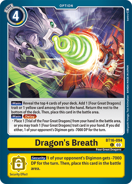 BT16-094, C, Dragon's Breath