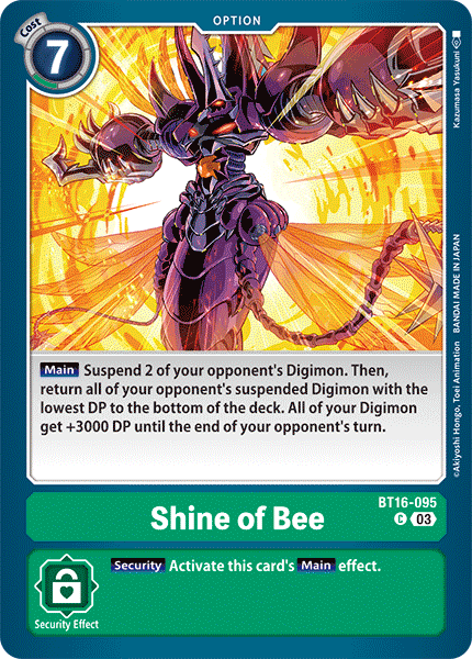 BT16-095, C, Shine of Bee