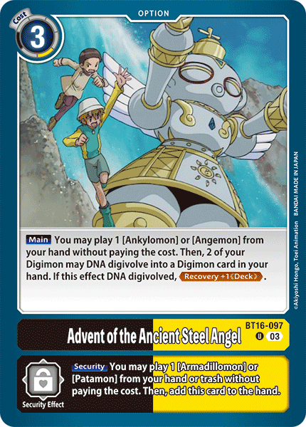 BT16-097, UC, Advent of the Ancient Steel Angel