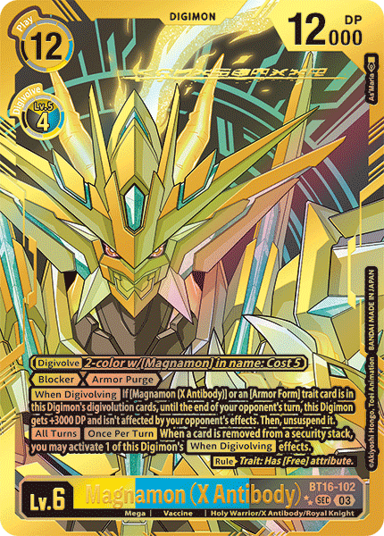 BT16-102, SEC, Magnamon (X Antibody) (Special Alternate Art)