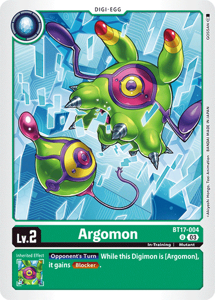 BT17-004, UC, Argomon