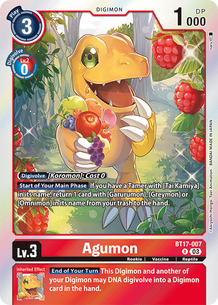 BT17-007, R, Agumon