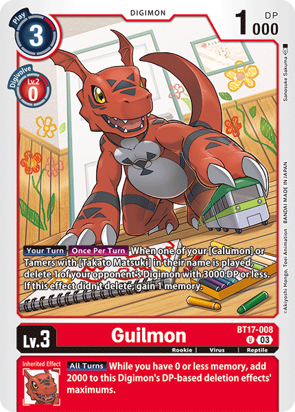 BT17-008, UC, Guilmon