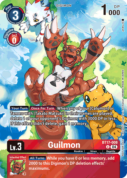 BT17-008, UC, Guilmon (EX08 Box Topper)