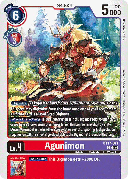 BT17-011, C, Agunimon