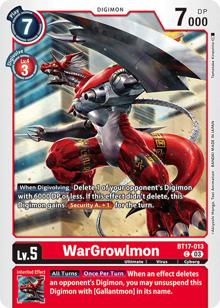 BT17-013, C, WarGrowlmon