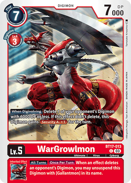 BT17-013, C, WarGrowlmon