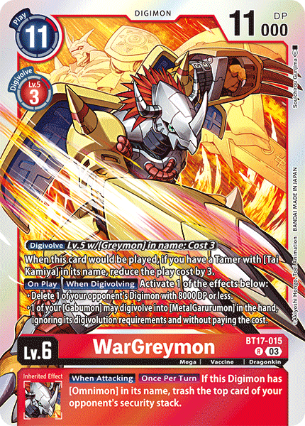 BT17-015, R, WarGreymon