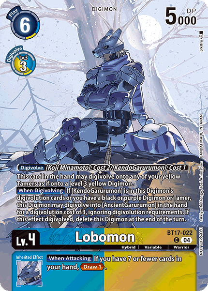 BT17-022, C, Lobomon (EX08 Box Topper)