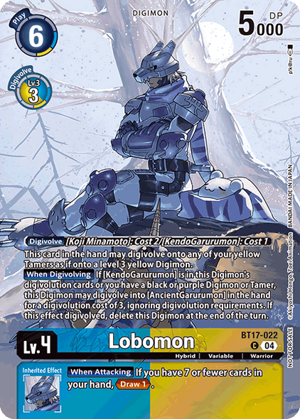 BT17-022, C, Lobomon (EX08 Box Topper)