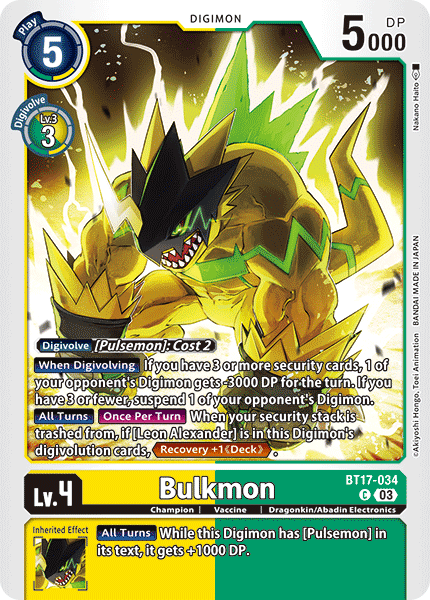 BT17-034, C, Bulkmon