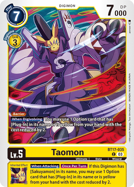 BT17-035, C, Taomon