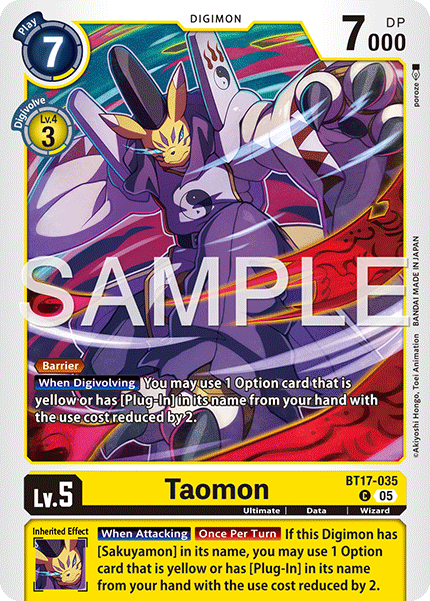 BT17-035, C, Taomon (ST22 Version)