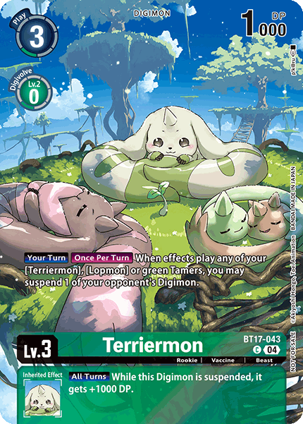 BT17-043, C, Terriermon (EX08 Box Topper)