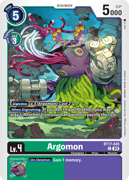 BT17-045, C, Argomon