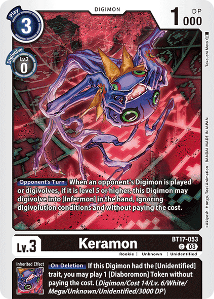 BT17-053, C, Keramon