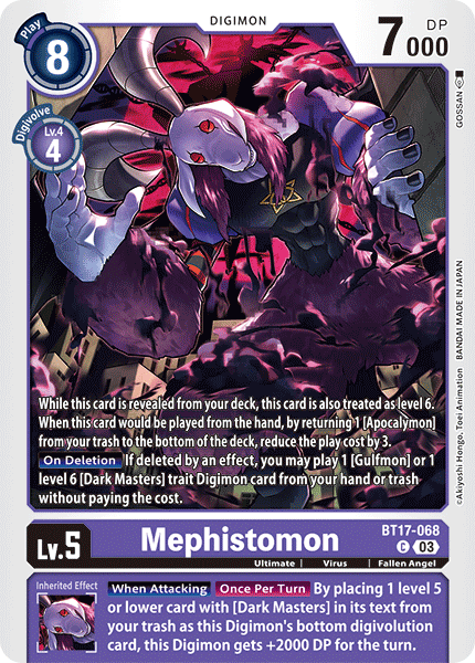 BT17-068, C, Mephistomon