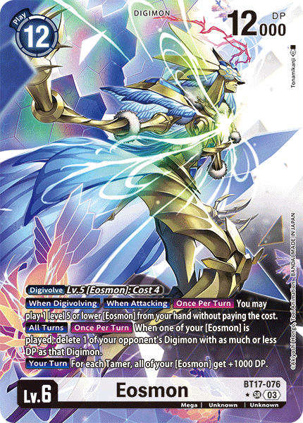 BT17-076, SR, Eosmon (Alternate Art)