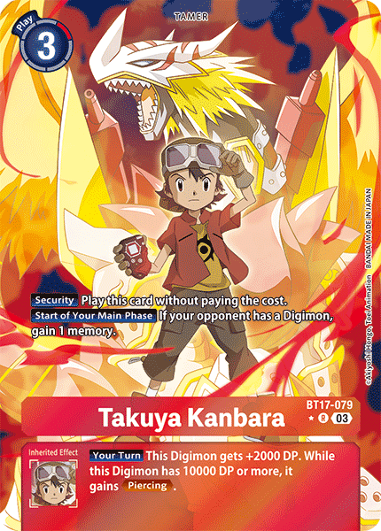 BT17-079, R, Takuya Kanbara (Alternate Art)