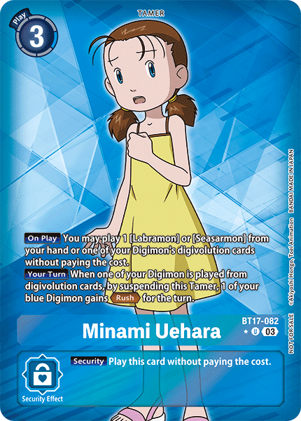 BT17-082, UC, Minami Uehara (Box Topper)