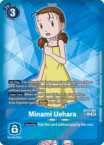 BT17-082, UC, Minami Uehara (BT17 Box Topper)