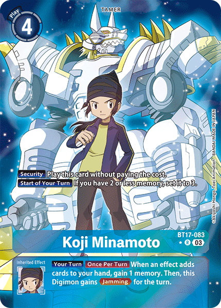 BT17-083, R, Koji Minamoto (Alternate Art)