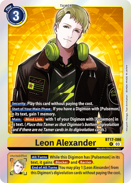 BT17-086, R, Leon Alexander