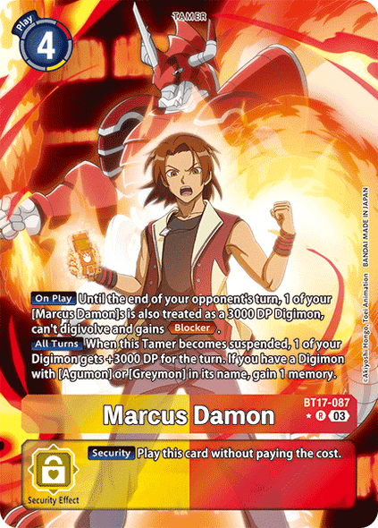 BT17-087, R, Marcus Damon (Alternate Art)