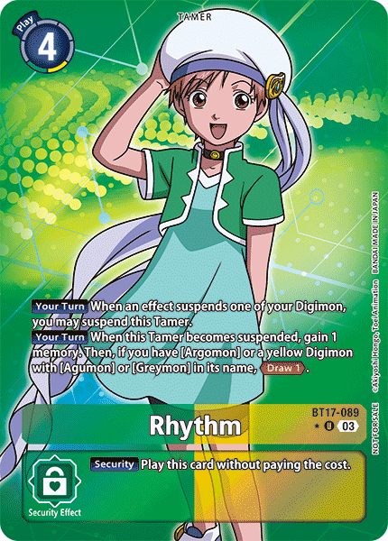 BT17-089, UC, Rhythm (Box Topper)