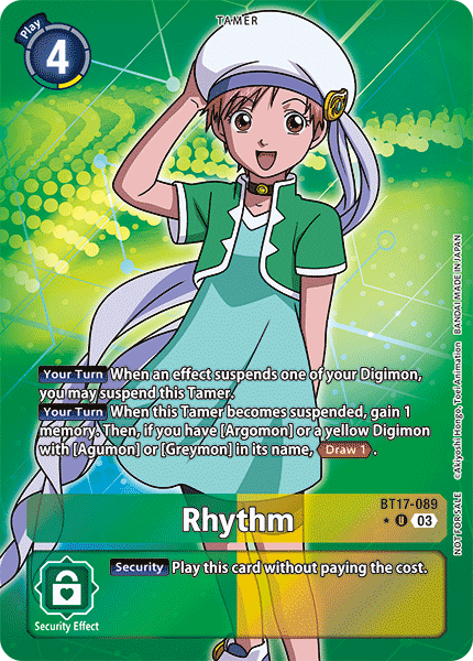 BT17-089, UC, Rhythm (BT17 Box Topper)