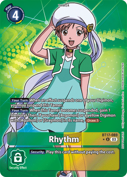 BT17-089, UC, Rhythm (BT17 Box Topper)