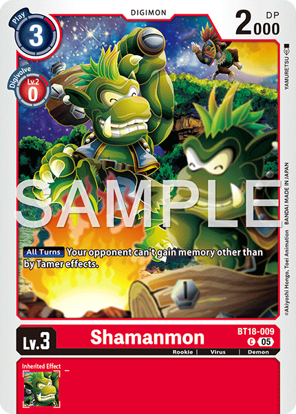 BT18-009, C, Shamanmon (AD1 Reprint)