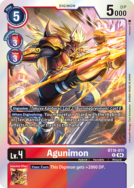 BT18-011, R, Agunimon