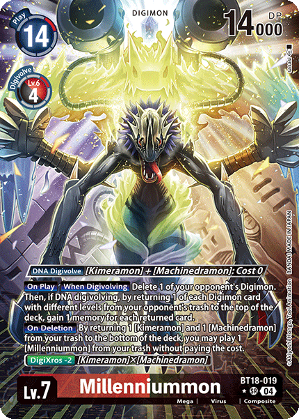 BT18-019, SR, Millenniummon (Alternate Art)