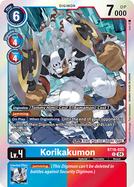 BT18-025, R, Korikakumon